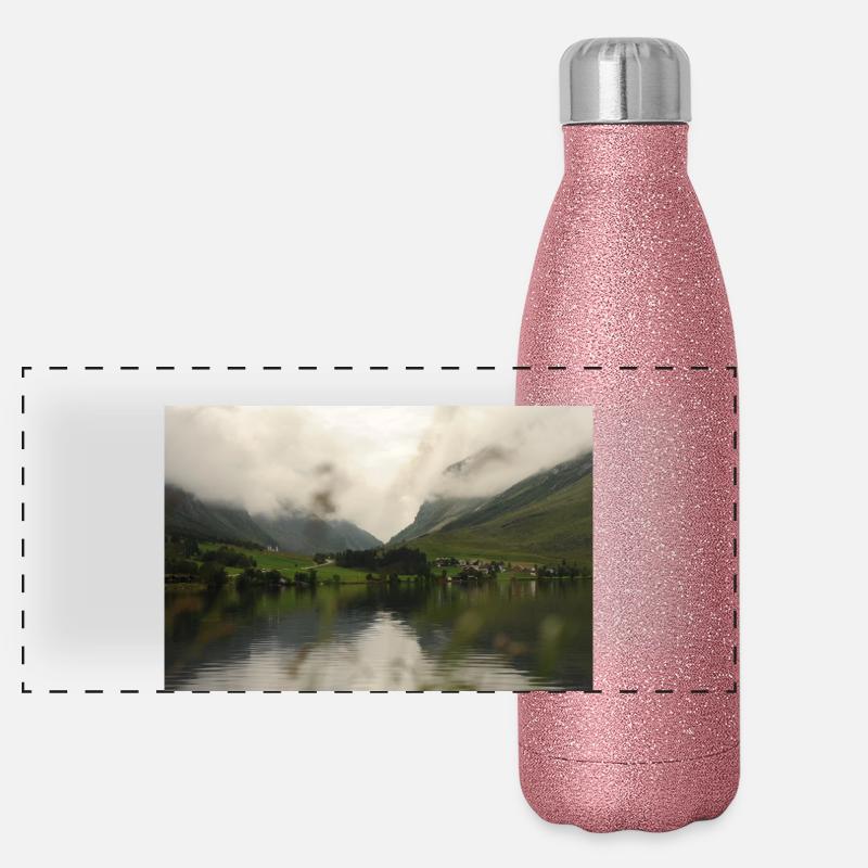 More in the clouds Panoramic Glitter Thermal Bottle 500 ml