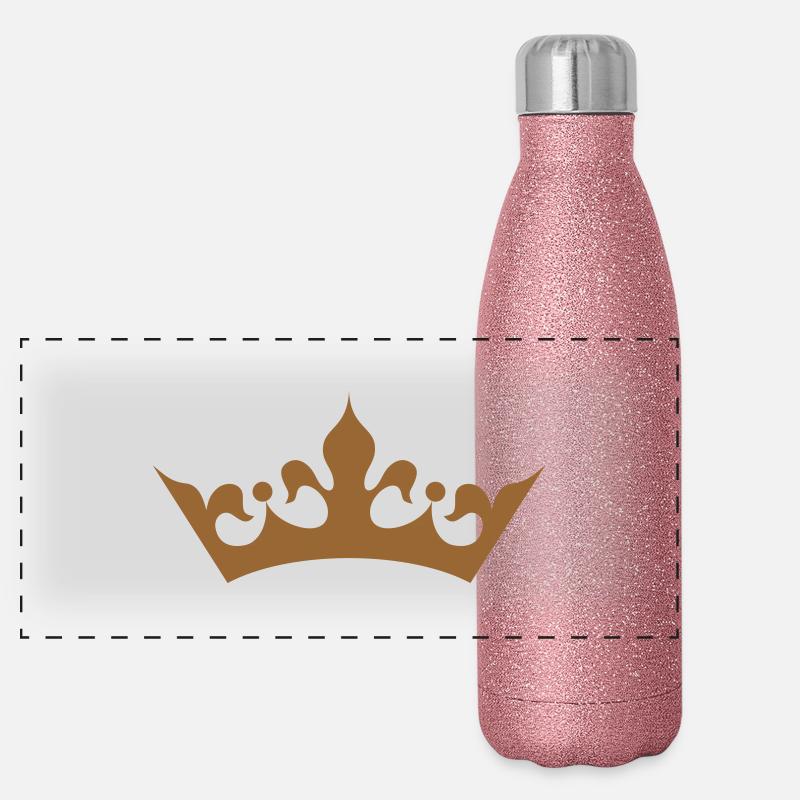 FR - Couronne Gourde isotherme panoramique pailletée 500 ml