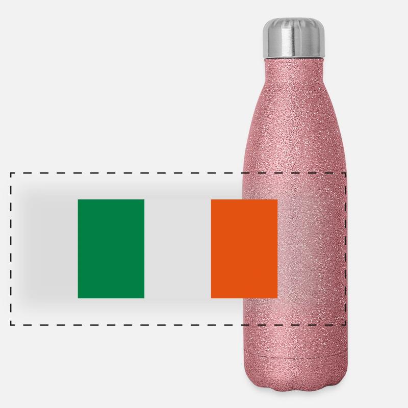 flag_ireland Gourde isotherme panoramique pailletée 500 ml