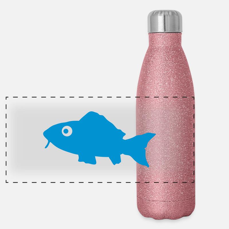 fish Panorama Glitzer Isolierflasche 500 ml