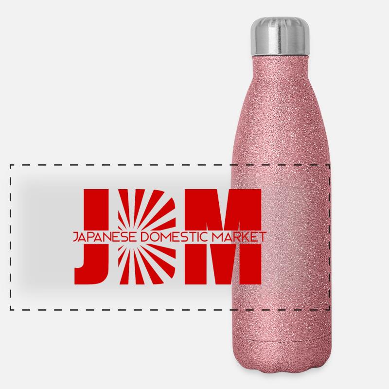 jdm logo Panoramic Glitter Thermal Bottle 500 ml