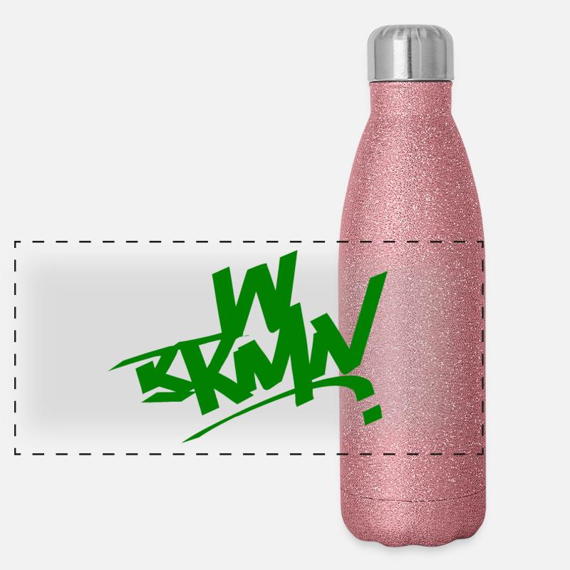 WBRMN Gourde isotherme panoramique pailletée 500 ml