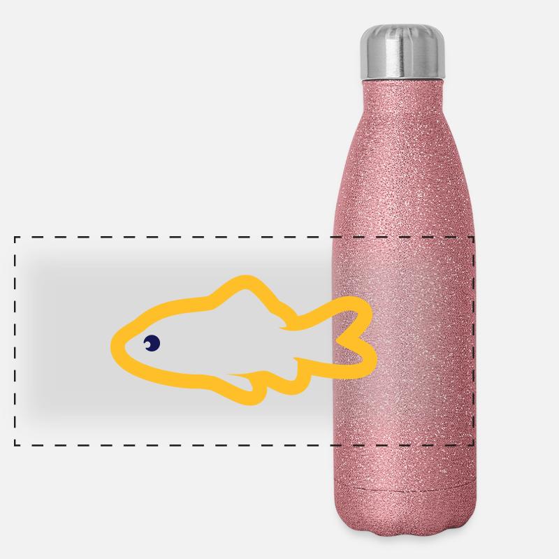Goldfisch Panorama Glitzer Isolierflasche 500 ml