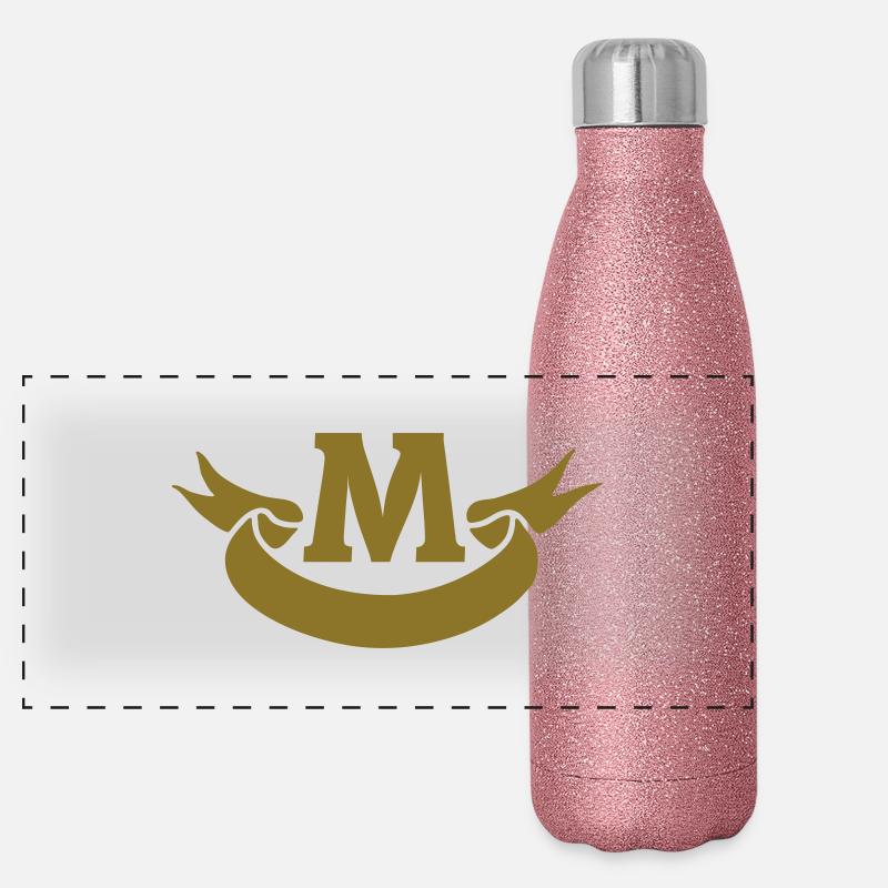 m_real_tape Panoramic Glitter Thermal Bottle 500 ml