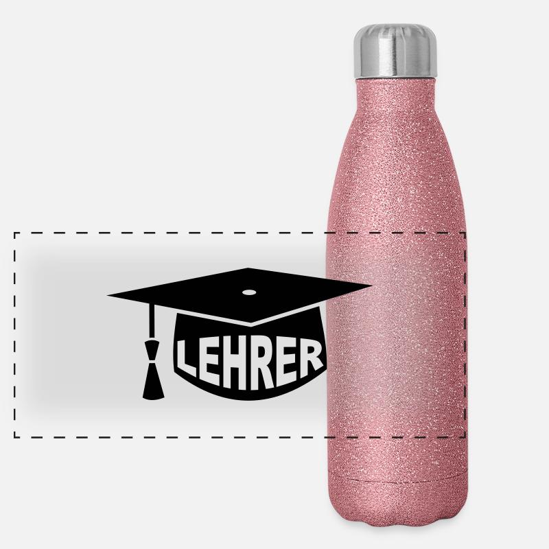 Enseignant - Mortier Gourde isotherme panoramique pailletée 500 ml