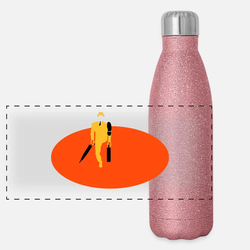 Marcheurs de bureau (2c) Gourde isotherme panoramique pailletée 500 ml