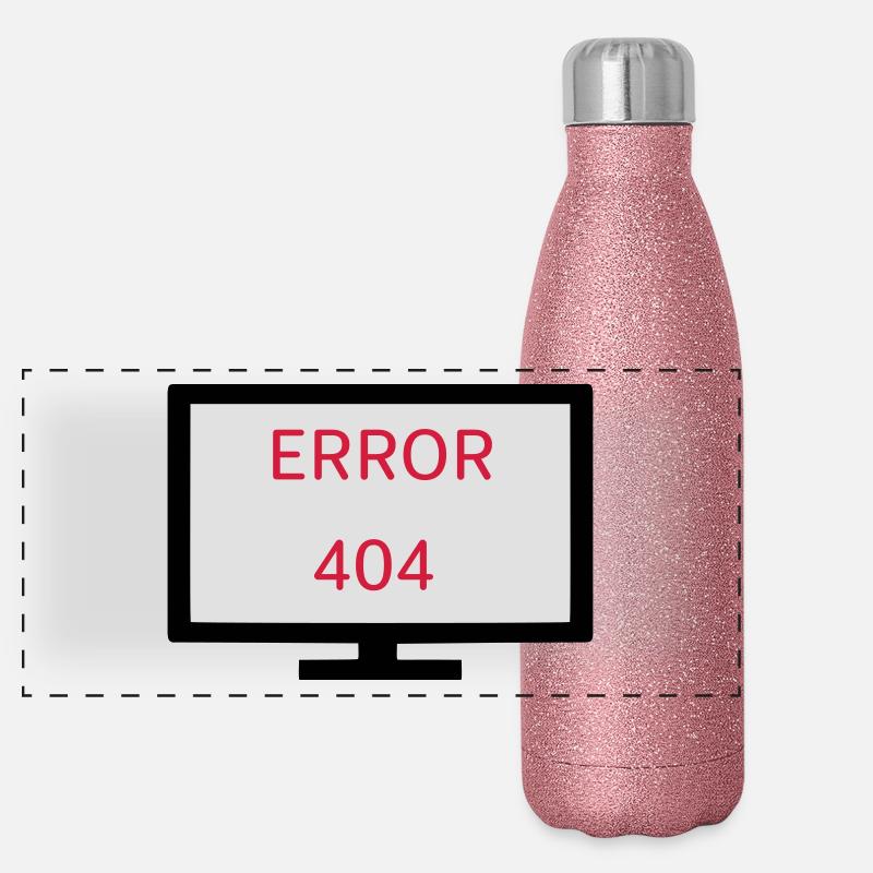 Erreur informatique 404 Gourde isotherme panoramique pailletée 500 ml