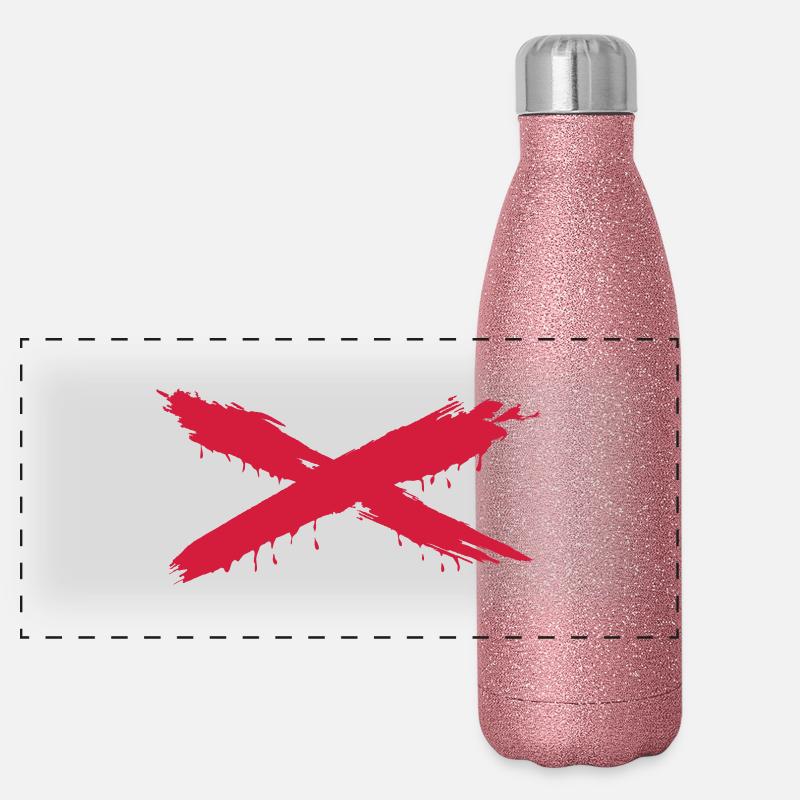 Cross Panorama Glitzer Isolierflasche 500 ml
