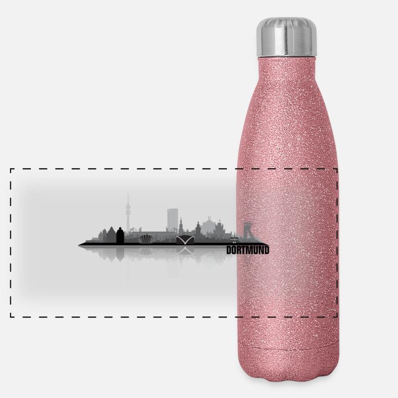 Dortmund 01 Gourde isotherme panoramique pailletée 500 ml