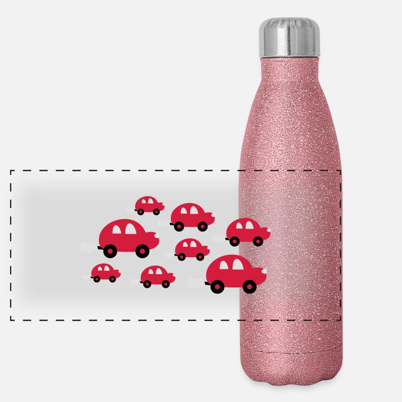 cars_design Gourde isotherme panoramique pailletée 500 ml