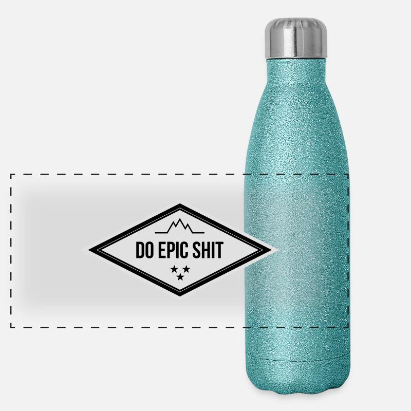 DO EPIC SHIT Panorama Glitzer Isolierflasche 500 ml
