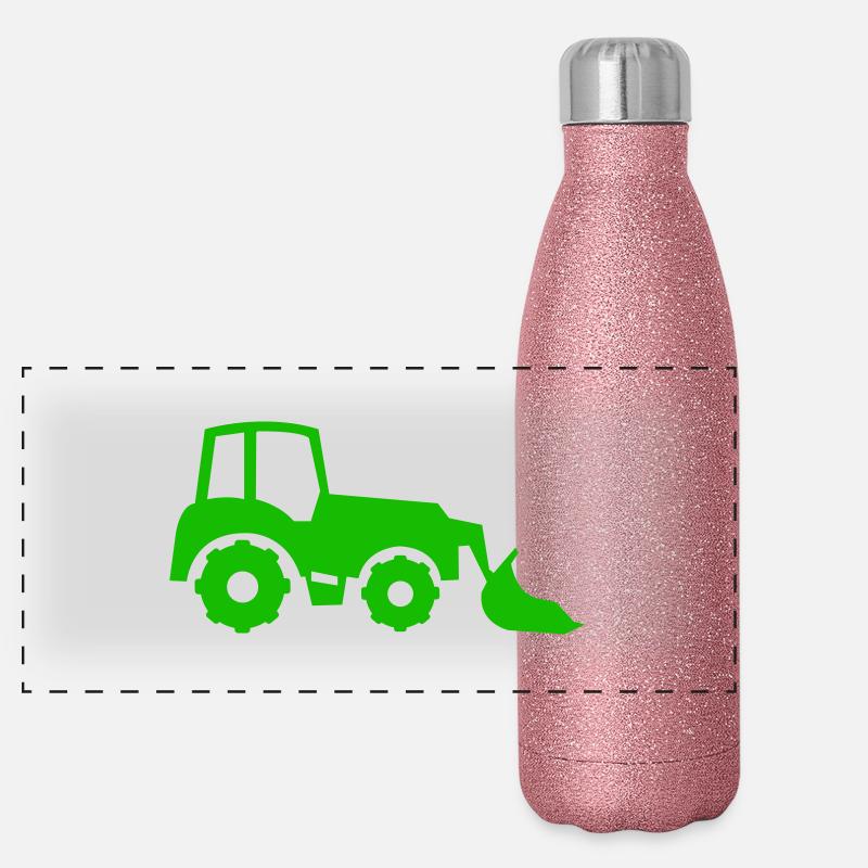 excavator Panoramic Glitter Thermal Bottle 500 ml