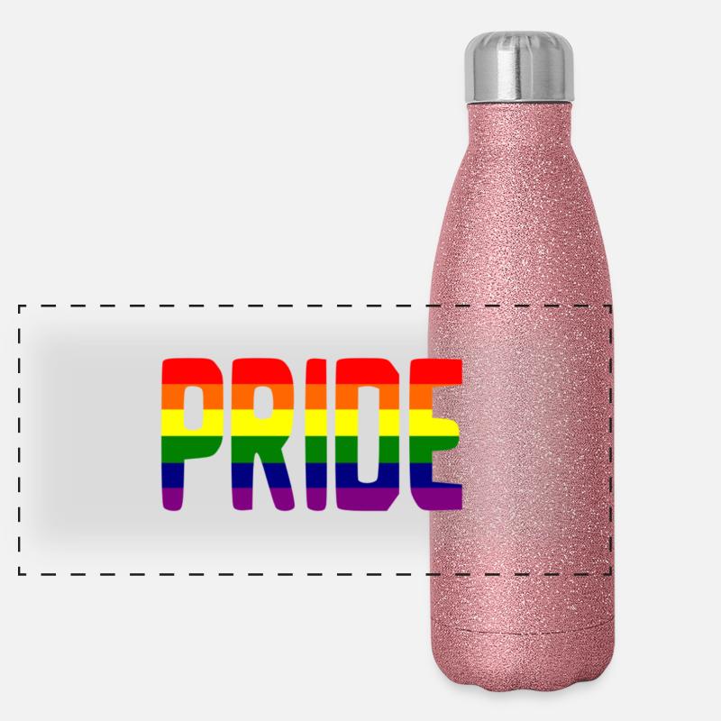 fier Gourde isotherme panoramique pailletée 500 ml