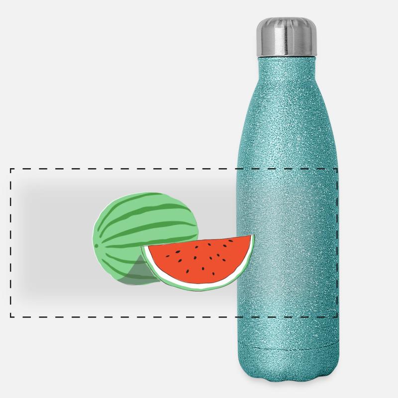 PASTÈQUE Gourde isotherme panoramique pailletée 500 ml