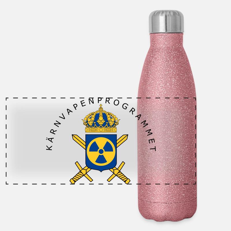 Das schwedische Atomwaffenprogramm Panorama Glitzer Isolierflasche 500 ml