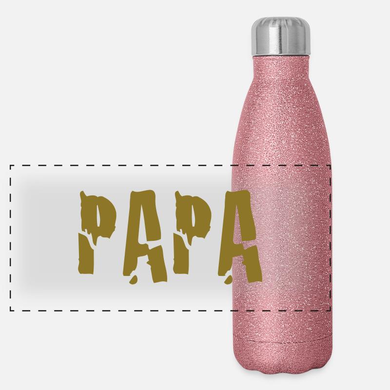 papa Gourde isotherme panoramique pailletée 500 ml