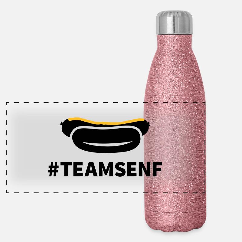 Team Senf Panorama Glitzer Isolierflasche 500 ml
