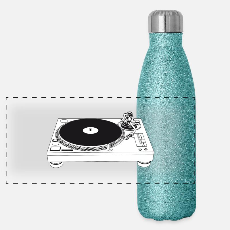 turntable Panorama Glitzer Isolierflasche 500 ml