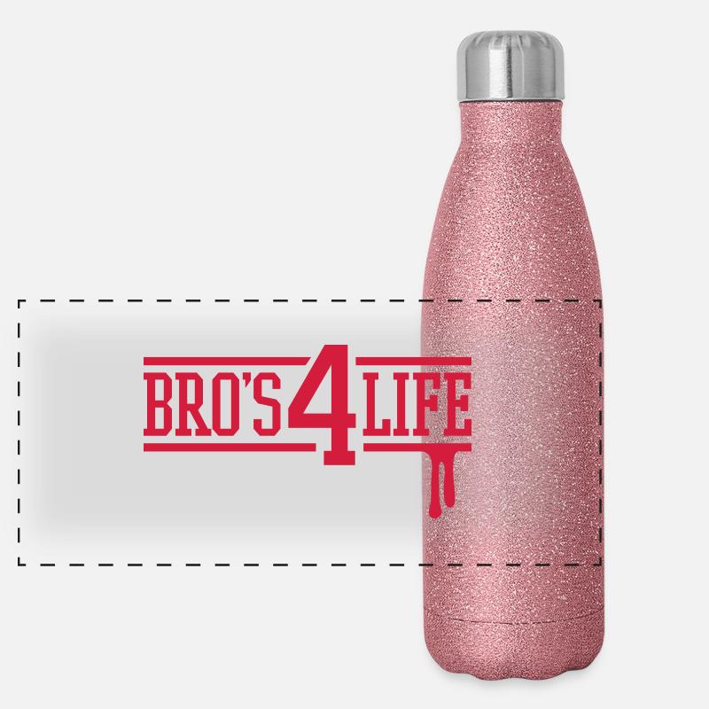 bros_4_life_f1 Gourde isotherme panoramique pailletée 500 ml