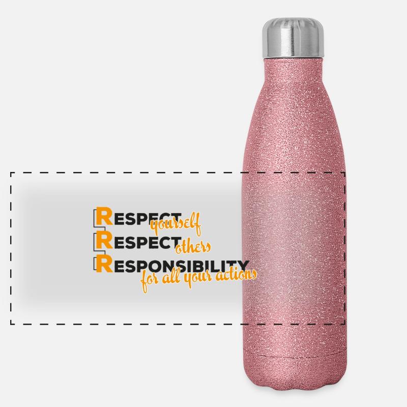respect Gourde isotherme panoramique pailletée 500 ml