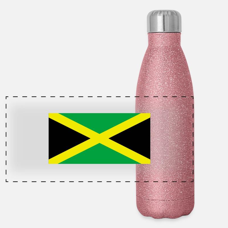 Jamaïque Gourde isotherme panoramique pailletée 500 ml