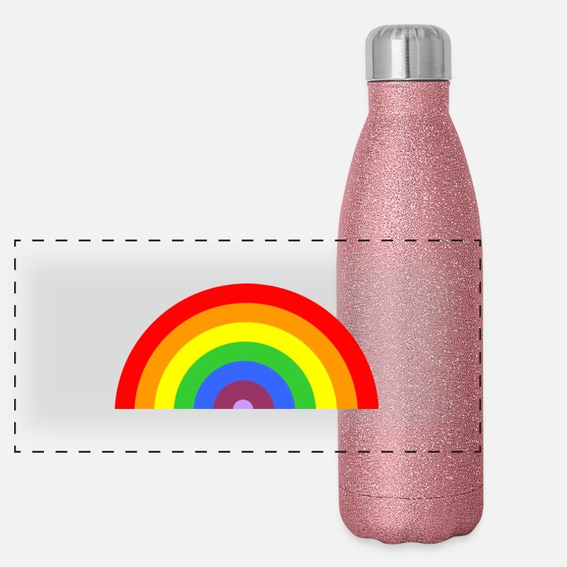 rainbow Panoramic Glitter Thermal Bottle 500 ml