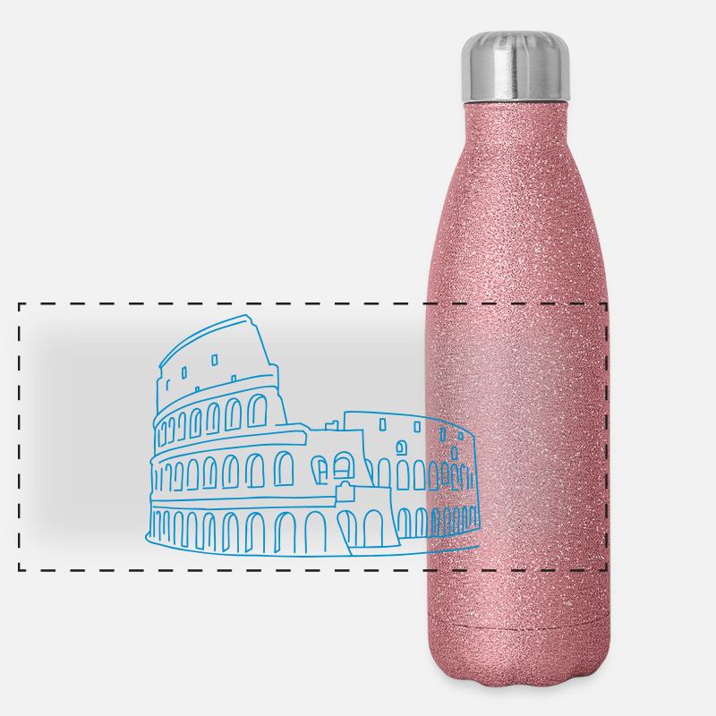 Colisée Rome Gourde isotherme panoramique pailletée 500 ml