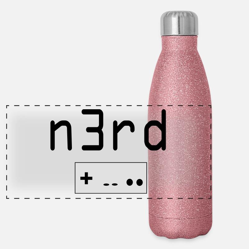 Nerd Gourde isotherme panoramique pailletée 500 ml