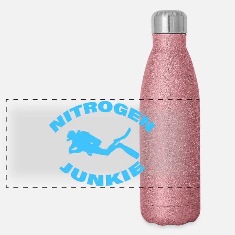NITROGEN JUNKIE Panoramic Glitter Thermal Bottle 500 ml