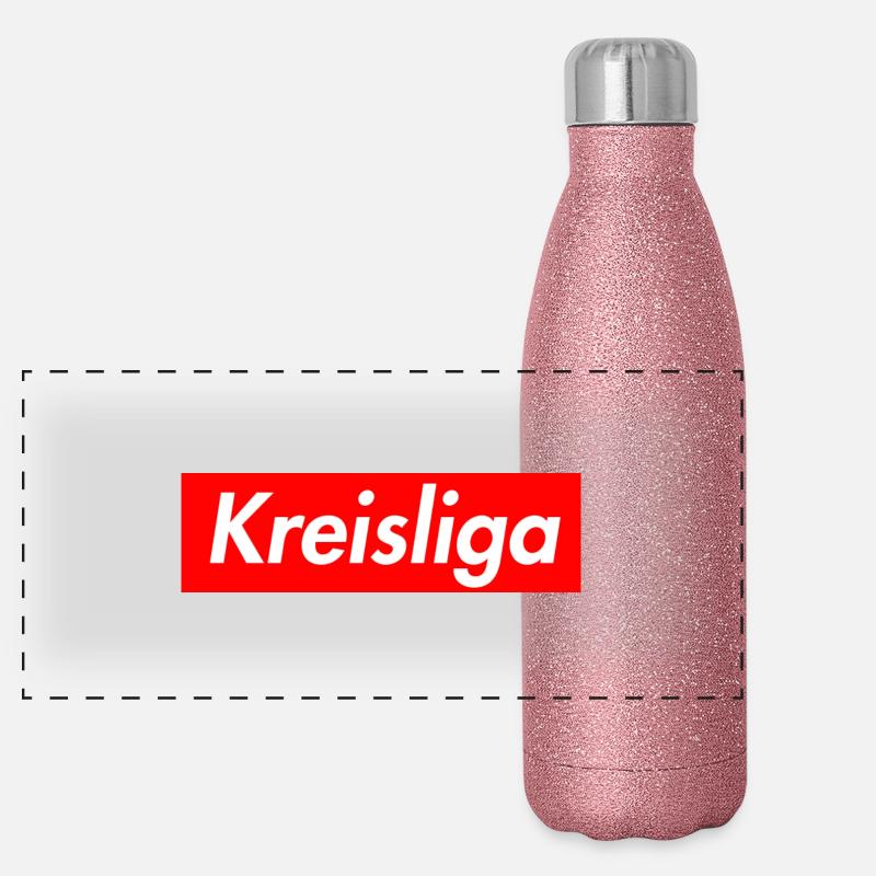 Kreisliga Panorama Glitzer Isolierflasche 500 ml