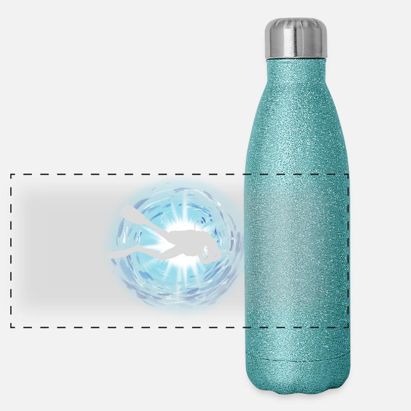 diver Panoramic Glitter Thermal Bottle 500 ml