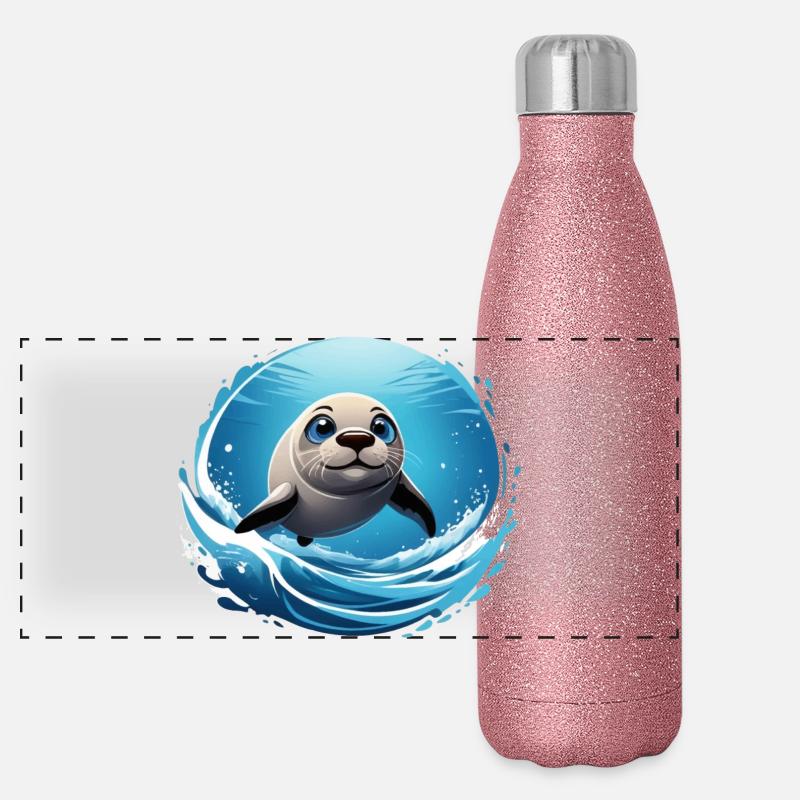 Robbe Panorama Glitzer Isolierflasche 500 ml