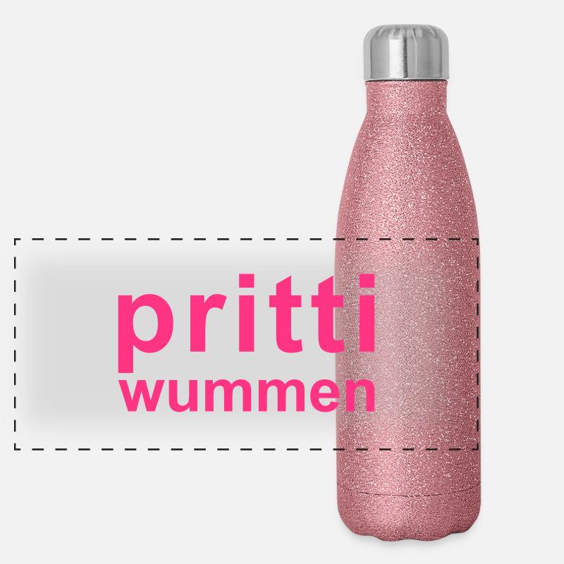 pritti wummen Panorama Glitzer Isolierflasche 500 ml