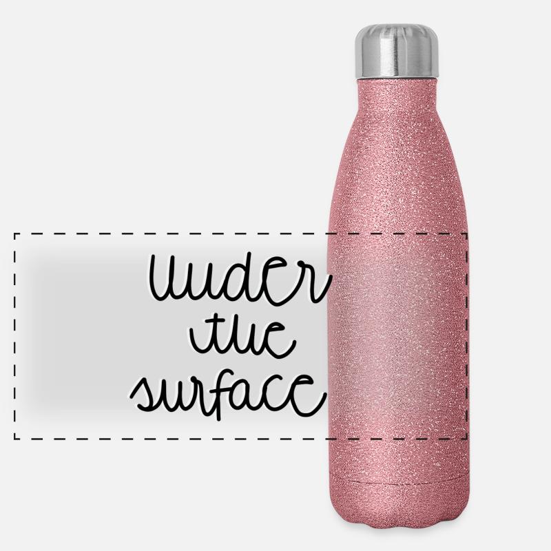 Sous la surface Gourde isotherme panoramique pailletée 500 ml