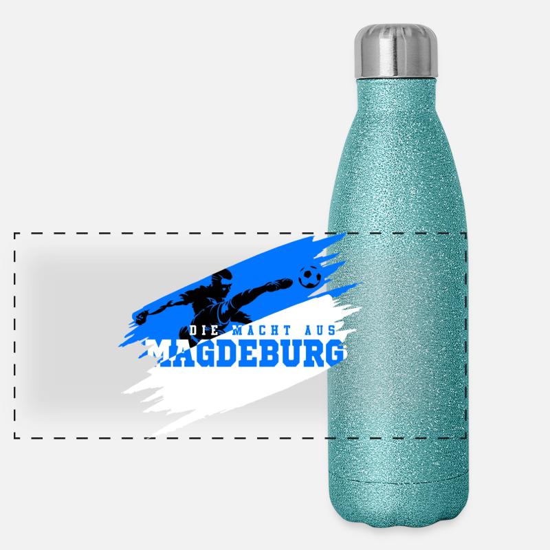 The power from Magdeburg Panoramic Glitter Thermal Bottle 500 ml