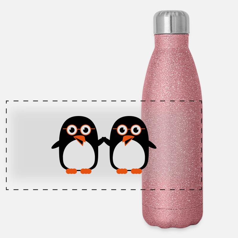 pinguine_geeks_c3 Panoramic Glitter Thermal Bottle 500 ml