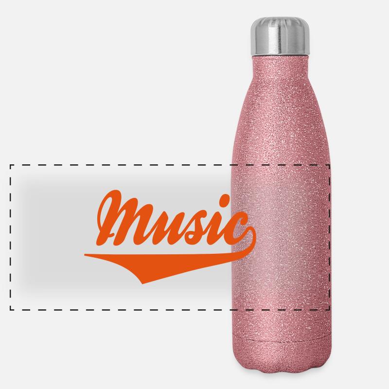 music Panorama Glitzer Isolierflasche 500 ml