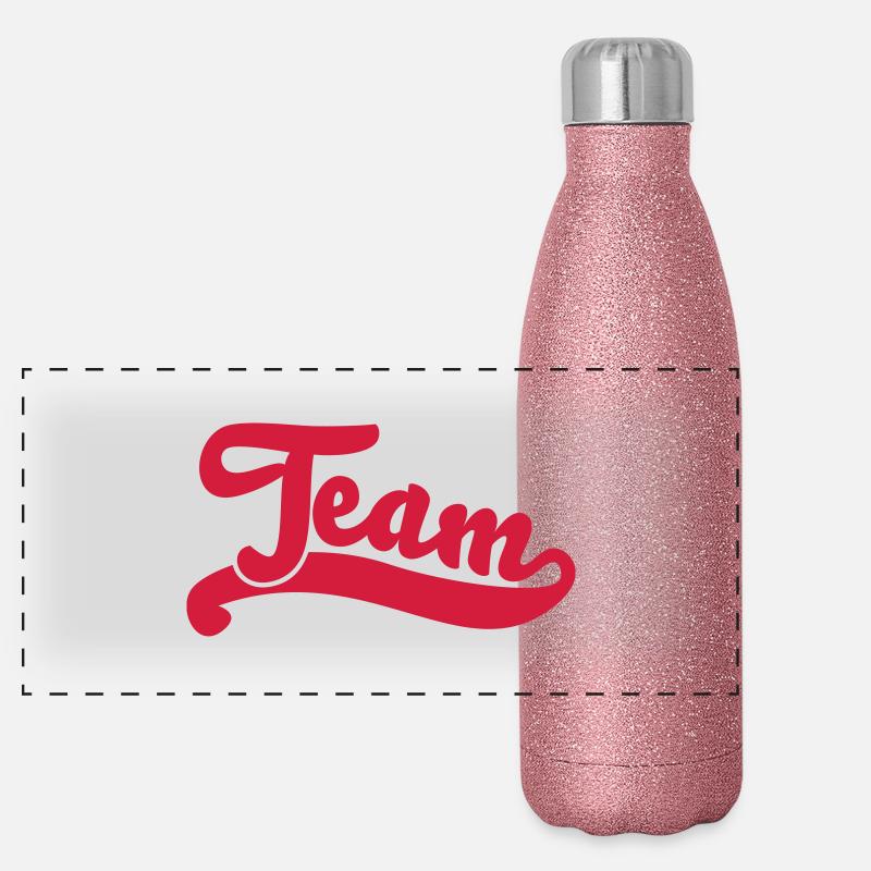 team Gourde isotherme panoramique pailletée 500 ml