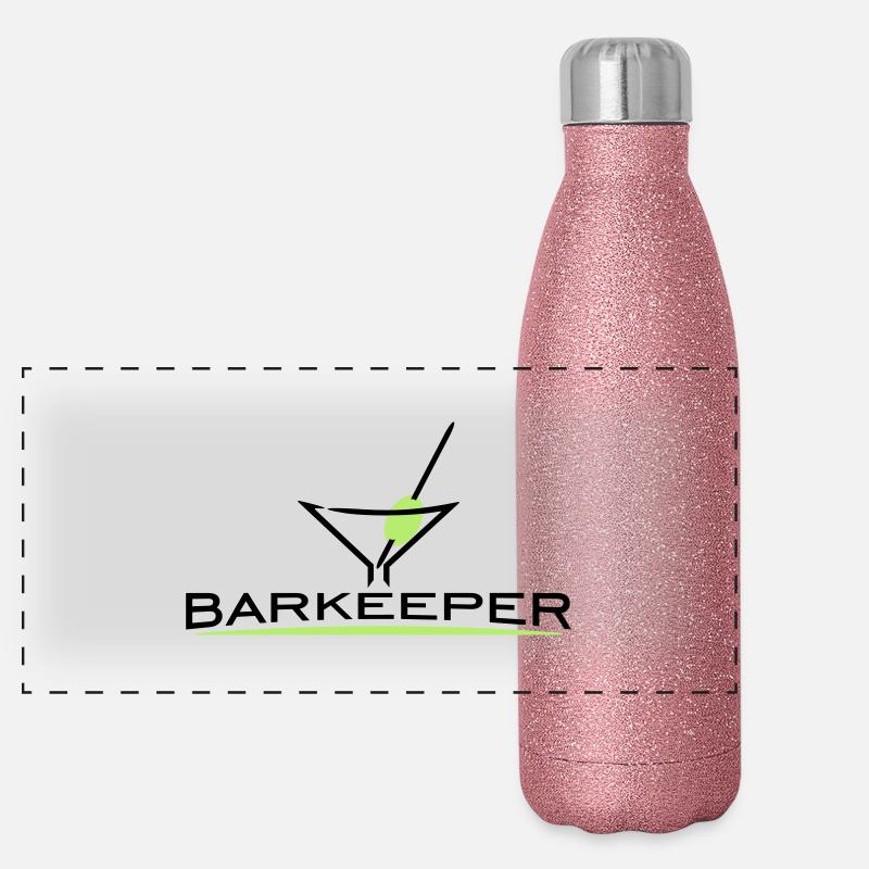 Barkeeper (h, 2c) Panorama Glitzer Isolierflasche 500 ml