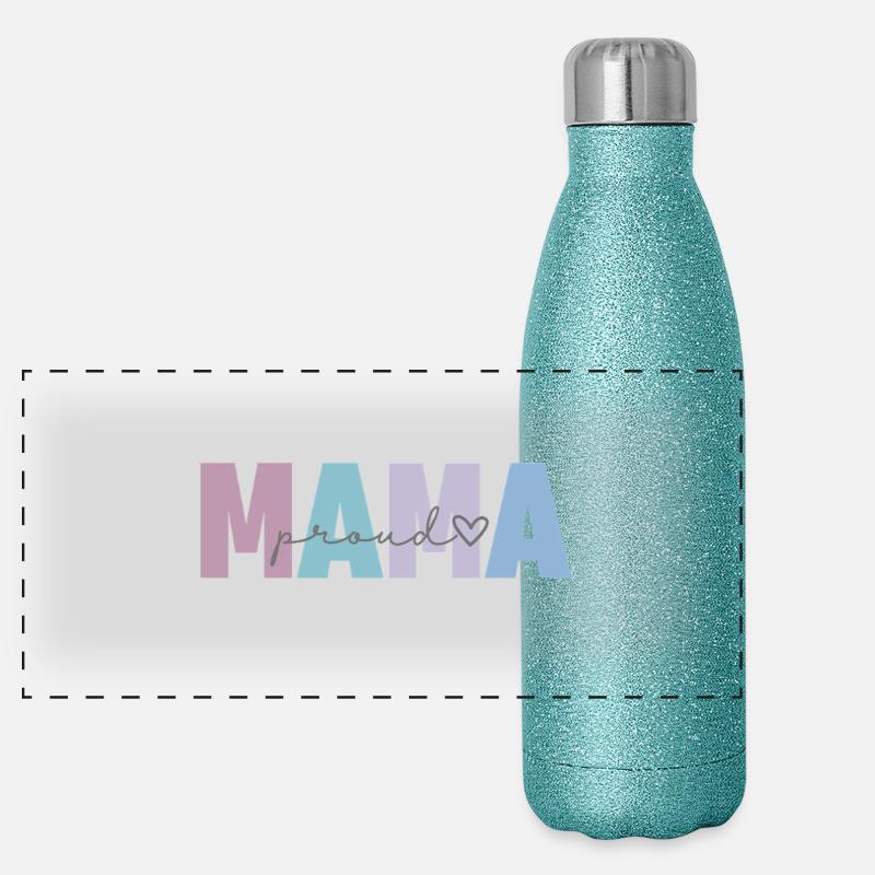 proud mama Panorama Glitzer Isolierflasche 500 ml