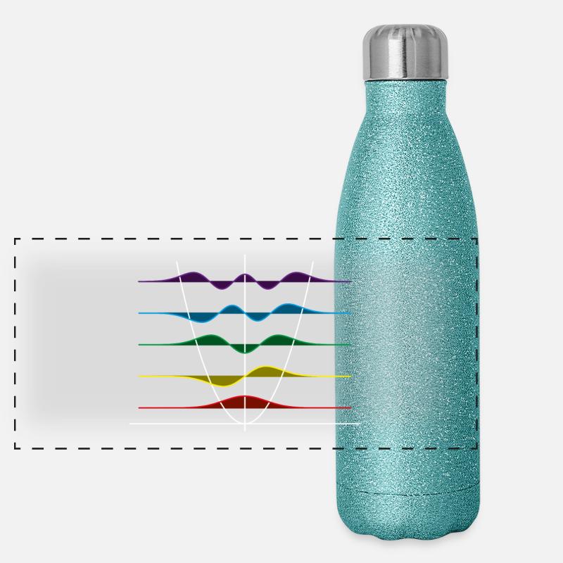 Harmonischer Oszillator Panorama Glitzer Isolierflasche 500 ml