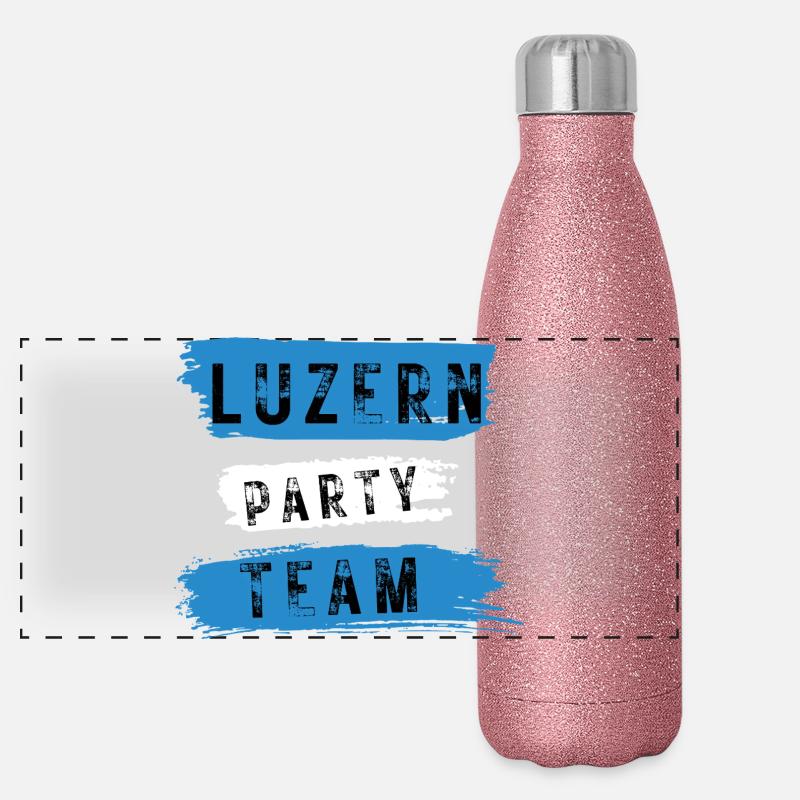 Équipe du parti de Lucerne Gourde isotherme panoramique pailletée 500 ml