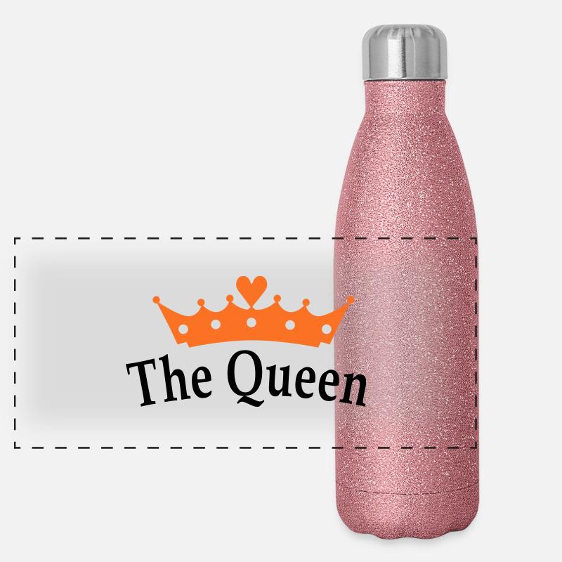 The Queen Panorama Glitzer Isolierflasche 500 ml