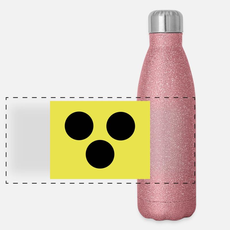 Blindenzeichen Armbinde Blind 2c Panorama Glitzer Isolierflasche 500 ml