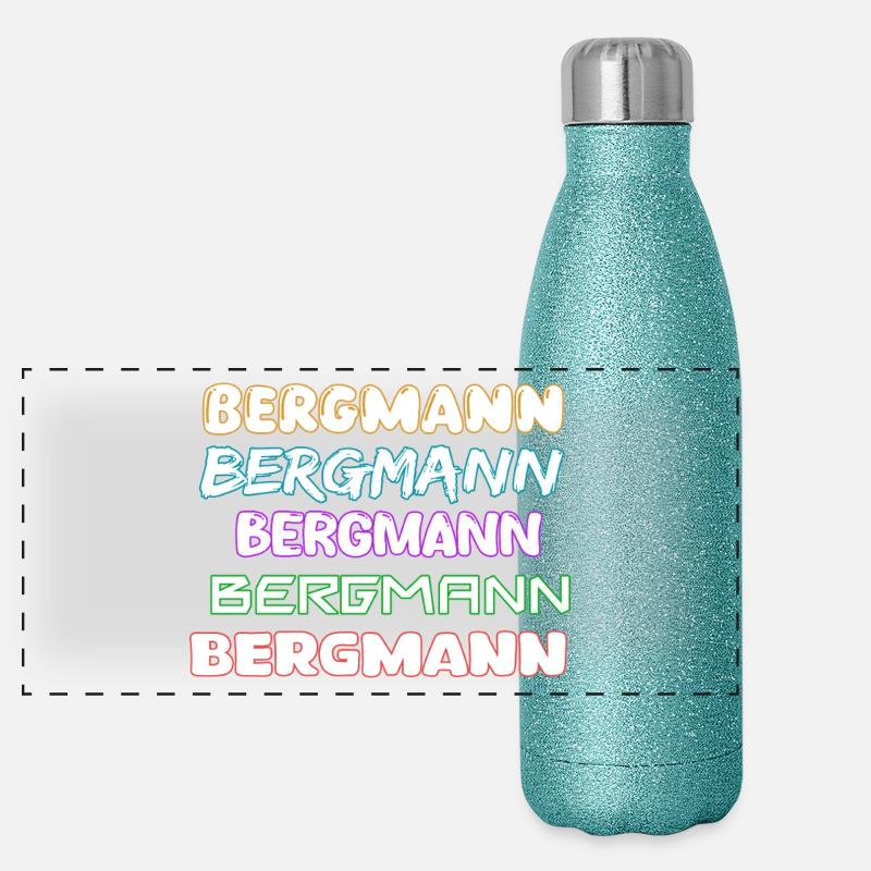Mineur d’emploi Gourde isotherme panoramique pailletée 500 ml