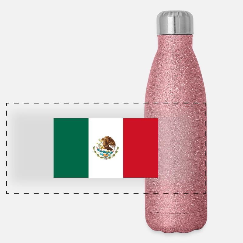 Mexique Gourde isotherme panoramique pailletée 500 ml