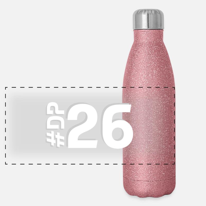 DP26 Gourde isotherme panoramique pailletée 500 ml