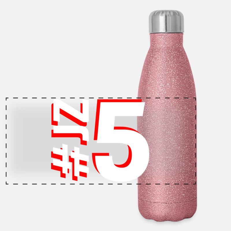 JZ5 - Panoramic Glitter Thermal Bottle 500 ml - pink glitter