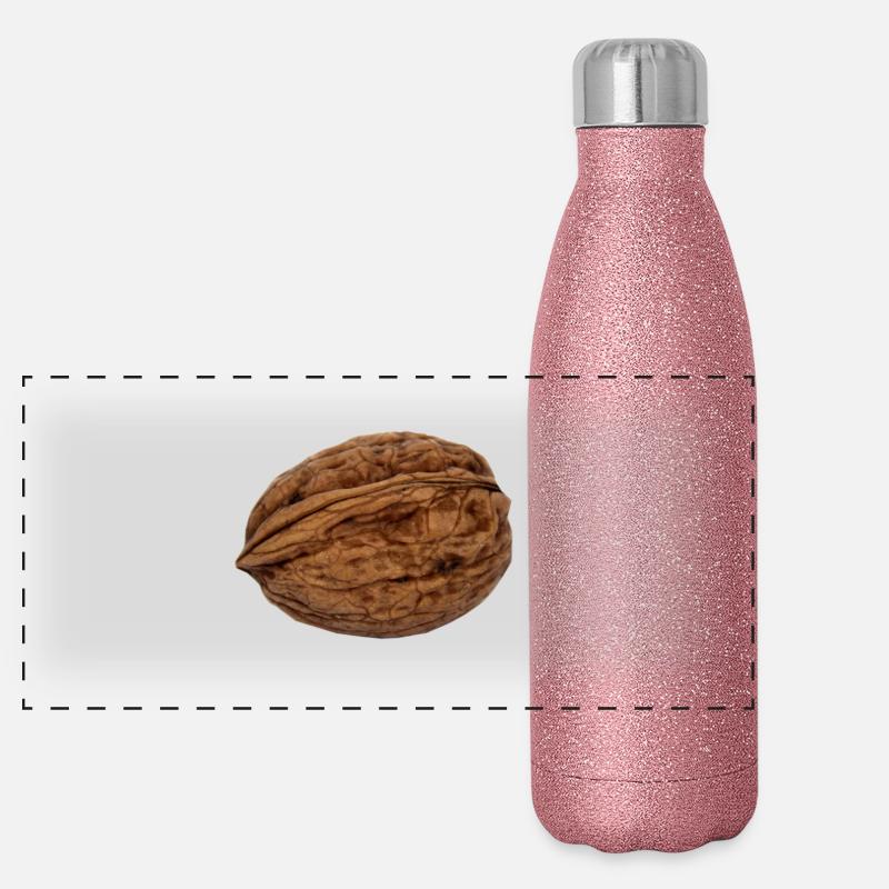 Walnuss Panorama Glitzer Isolierflasche 500 ml