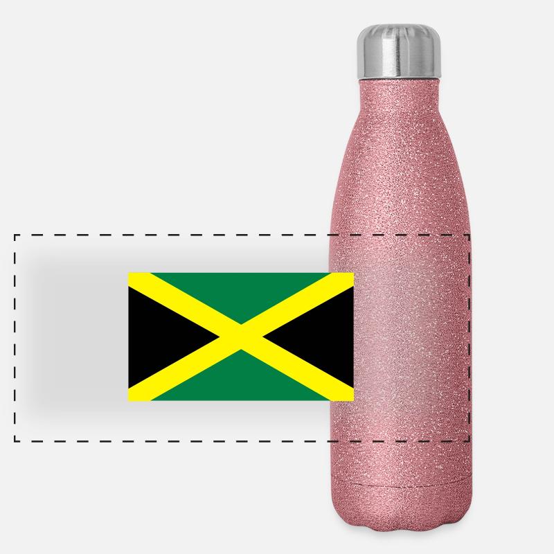 Jamaïque Gourde isotherme panoramique pailletée 500 ml
